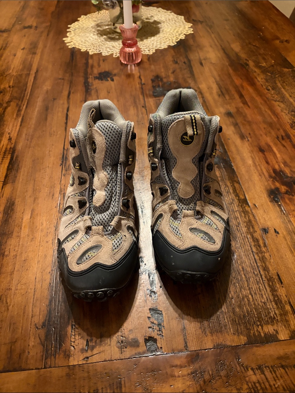 RedHead Women's Gray and Tan Trail Athletic Shoes